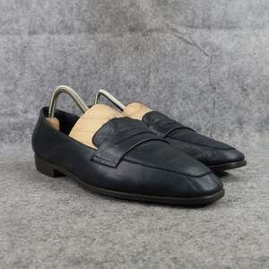 Westies Shoes Womens 9 Penny Loafers Slip On Classic Leather Blue Vintage Flats